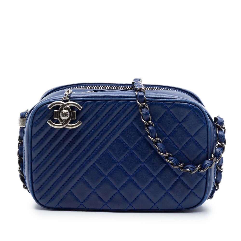 Pre-Loved Chanel Small Quilted Lambskin Coco Boy Camera Bag